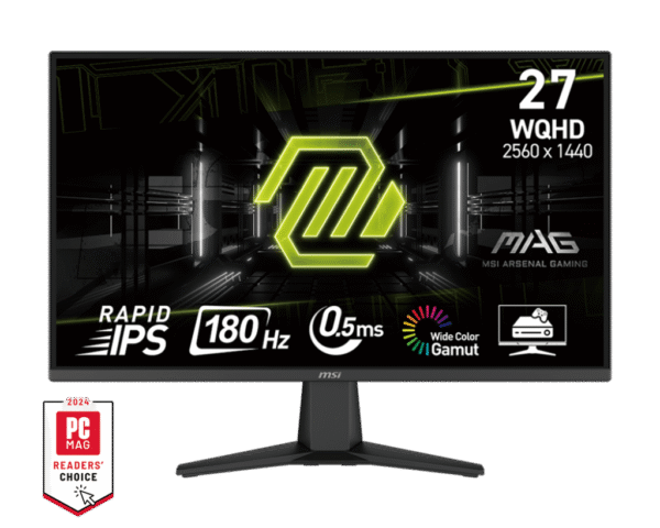 MSI MAG 275QF 2K 180Hz WQHD IPS 0.5ms Adaptive-Sync Gaming Monitor