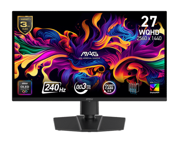 MSI MAG 273QP QD-OLED X24 27-inch (QHD) 240Hz, Adaptive-Sync Gaming Monitor