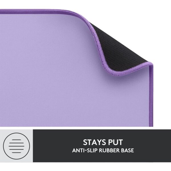 Logitech Desk Mat Studio Series Extended Mouse Pad with Spill-resistant Durable Design Lavender - Image 5