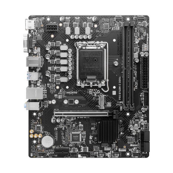 MSI PRO B760M-E DDR5 Micro-ATX LGA 1700 Motherboard - Image 2