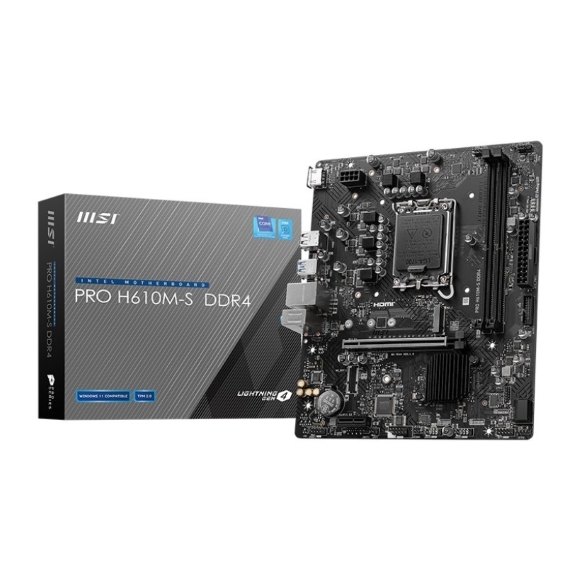 MSI PRO H610M-S DDR4 M-ATX Motherboard