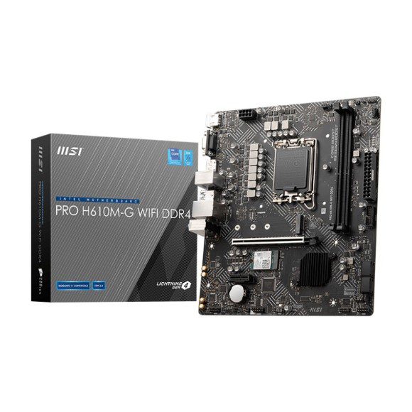 MSI PRO H610M-G DDR4 WIFI LGA 1700 Motherboard